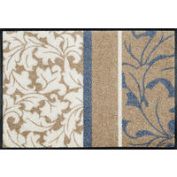 FUßMATTE 50/75 cm Sinfonia  - Blau/Beige, LIFESTYLE, Kunststoff/Textil (50/75cm) - wash+dry