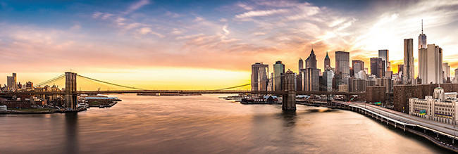 GLASBILD Städte  - Multicolor, KONVENTIONELL, Glas (33/98/1,40cm) - Euroart