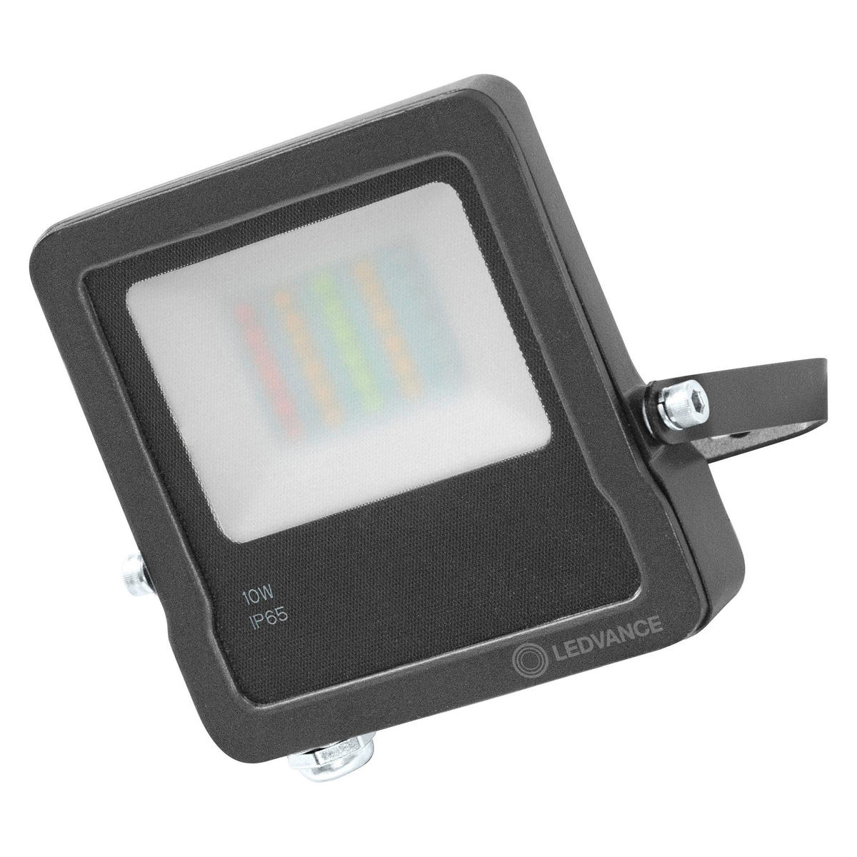 AUßENWANDLEUCHTE Smart+ Outdoor WiFi Flood Multicolor 15,2/12,5/2,8 cm   - Dunkelgrau, Basics, Glas/Metall (15,2/12,5/2,8cm) - Ledvance