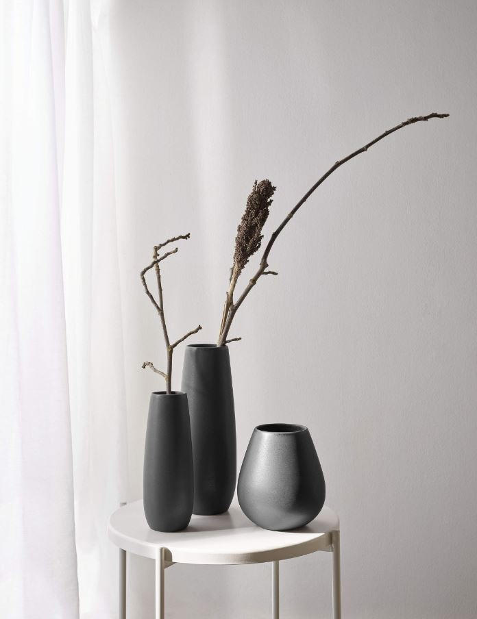 VASE 45 cm  - Schwarz, Basics, Keramik (18/45cm) - ASA