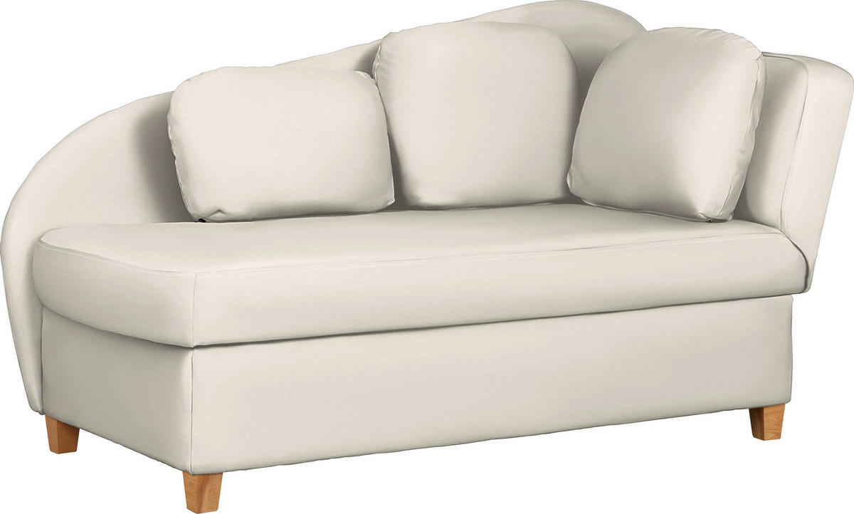 LIEGE in Chenille, Flachgewebe Creme  - Creme, Lifestyle, Holz/Textil (180/97/85cm) - Novel