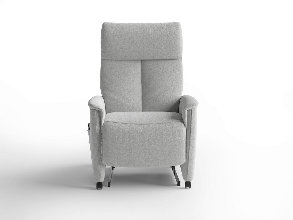 RELAXAČNÍ KŘESLO, textil, barvy stříbra - černá/barvy stříbra, Basics, textil/plast (76/114/84cm) - Sit & More