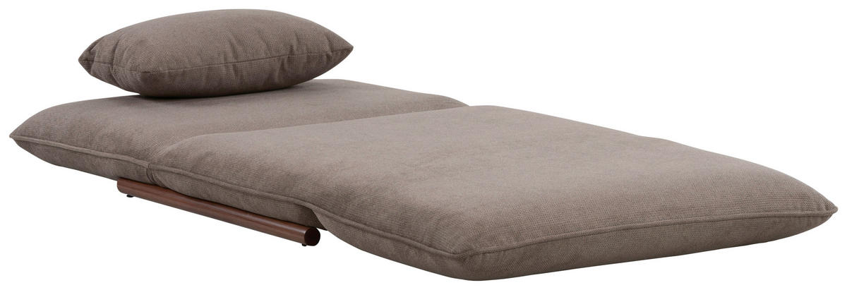 SESSEL in Samt Braun  - Dunkelbraun/Braun, Design, Textil/Metall (93/97/80cm) - MID.YOU