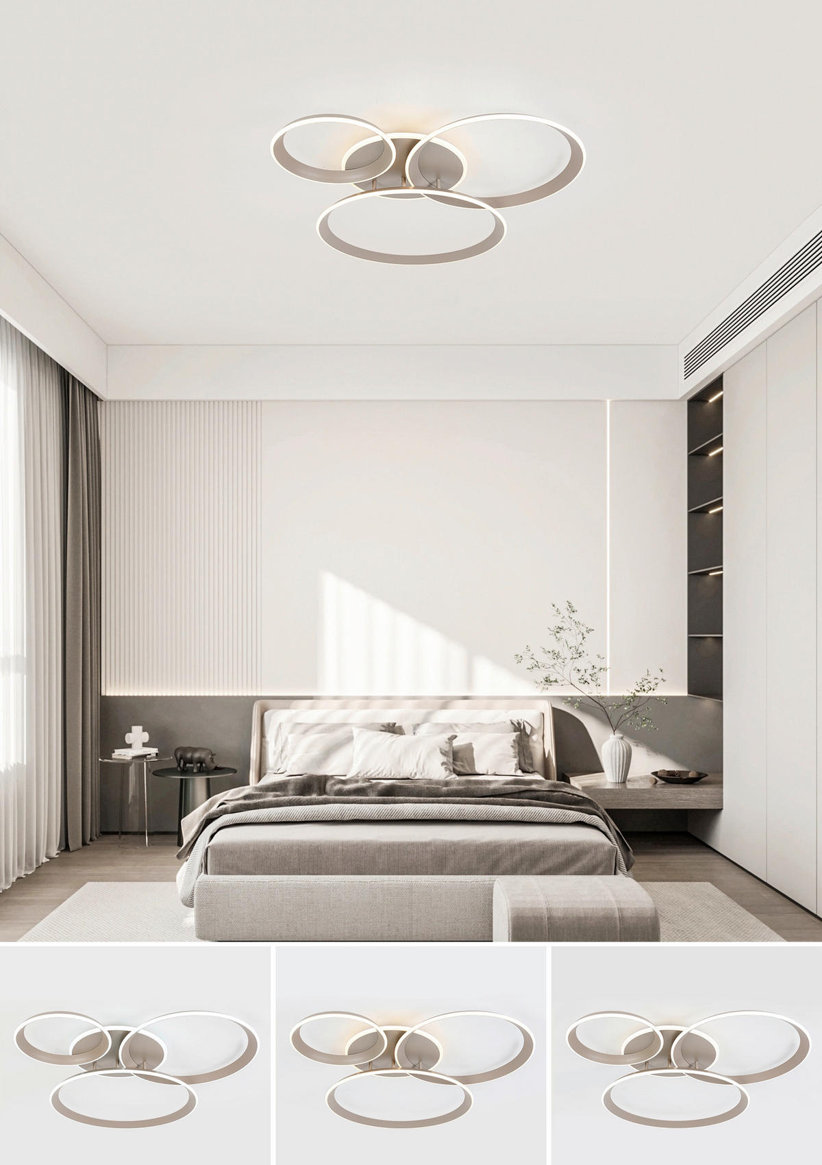 Plafonieră Cu Led 39 W    96/84/10 cm  - nisipiu, Design, plastic/metal (96/84/10cm) - Dieter Knoll