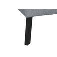 ECKSOFA in Webstoff Hellgrau  280/205 cm  - Hellgrau/Schwarz, Design, Textil/Metall (280/205cm) - Xora