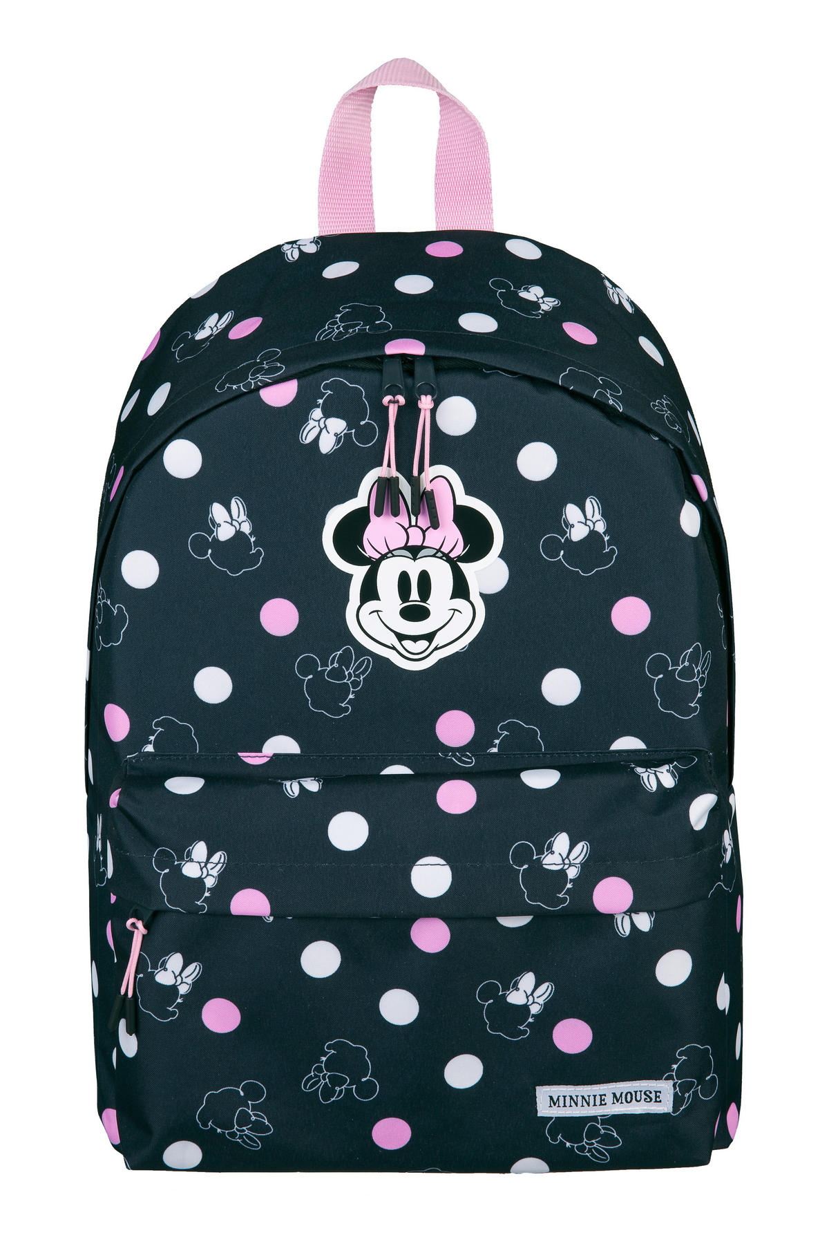 RUCKSACK Minnie Mouse  - Hellrosa/Schwarz, Basics, Textil (29/39/13,5cm) - Disney