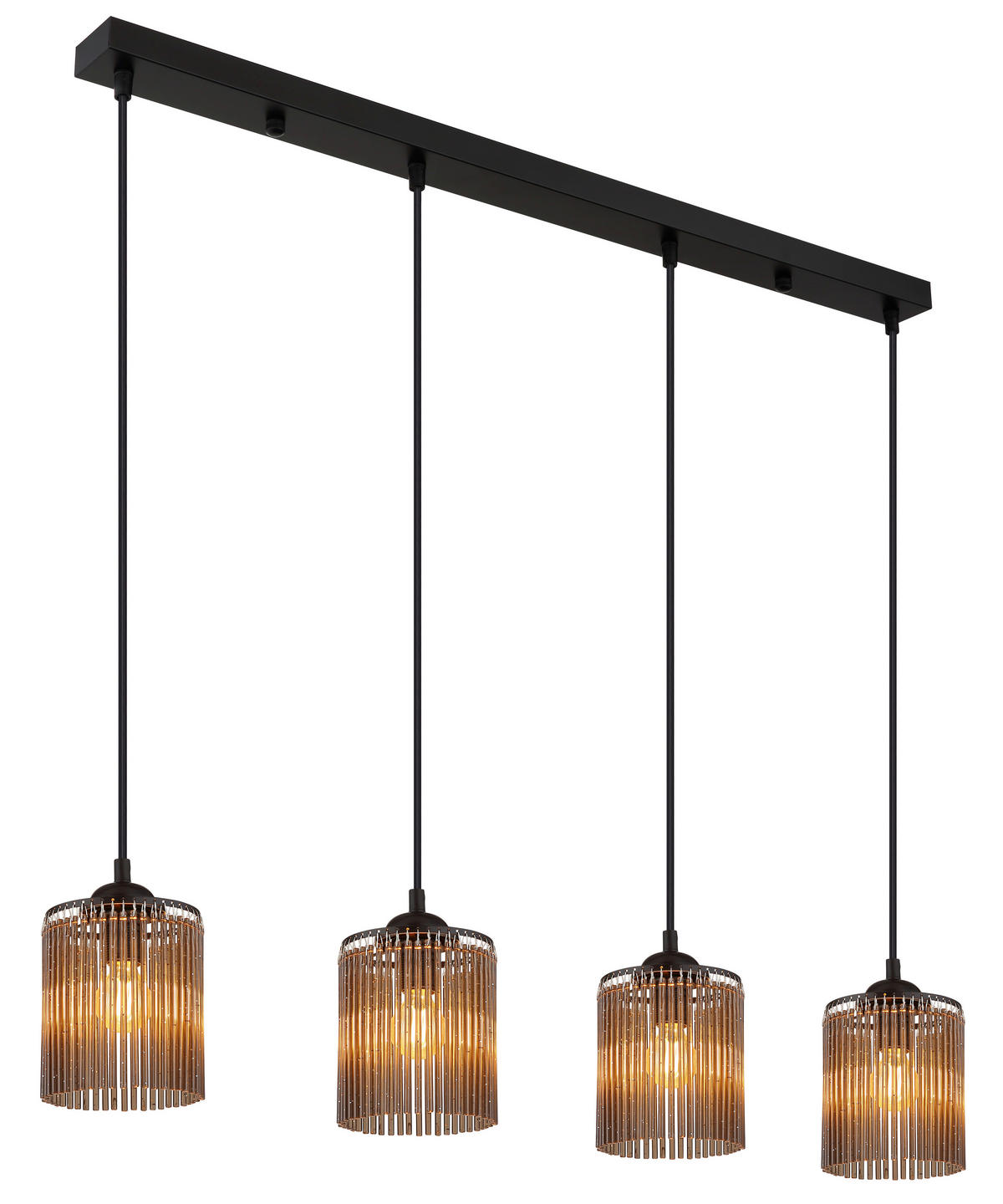 HÄNGELEUCHTE LEEDS 87/12/133 cm   - Schwarz/Grau, Design, Kunststoff/Metall (87/12/133cm)