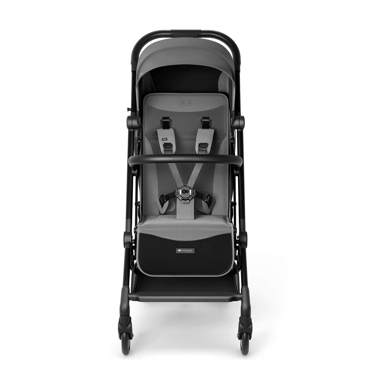 BUGGY Pilot 2  - Schwarz Hochglanz/Hellgrau, Basics, Kunststoff/Textil (101/42/67cm) - Kinderkraft