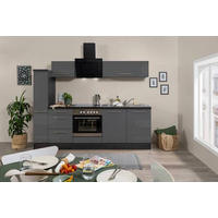KÜCHENBLOCK 240 cm   in Grau  - Alufarben/Grau, Basics, Holzwerkstoff (240cm) - Respekta