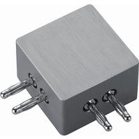 DECKENLEUCHTE 4,5/4,5/3 cm   - Nickelfarben, Basics, Metall (4,5/4,5/3cm) - Helestra