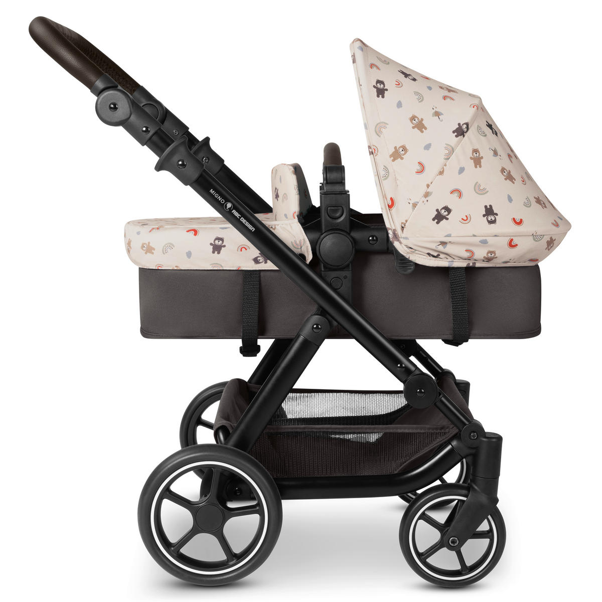 PUPPENWAGEN - Beige/Multicolor, Basics, Textil (62/45/67cm) - ABC Design