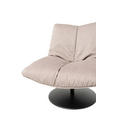 SESSEL in Flachgewebe Taupe  - Taupe/Schwarz, MODERN, Textil/Metall (86/92/99cm) - Belluti