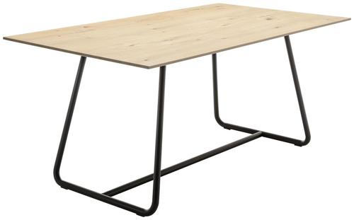 ESSTISCH in Holz, Metall 160/90/76 cm  - Eichefarben/Anthrazit, Natur, Holz/Metall (160/90/76cm) - Livetastic