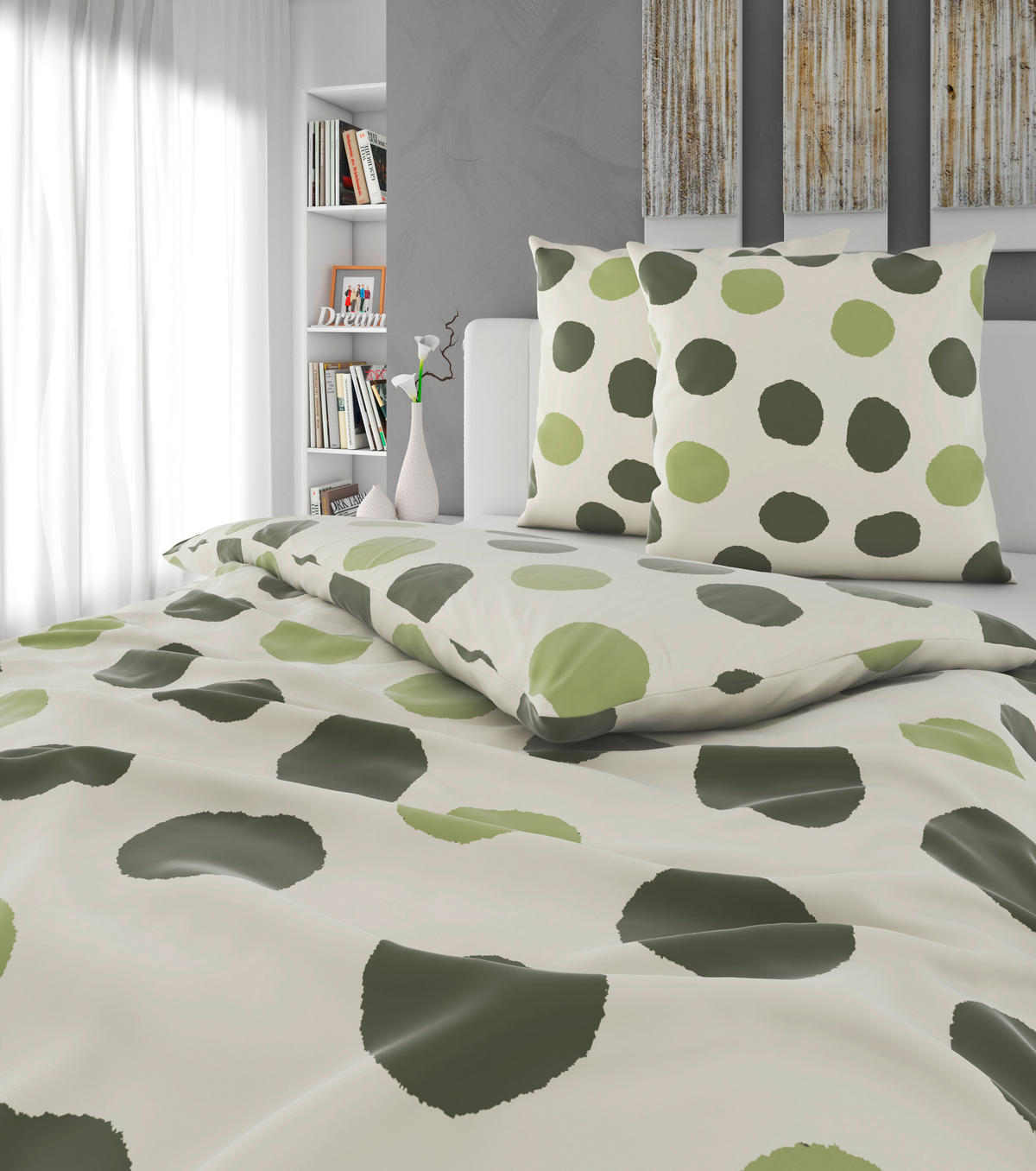BETTWÄSCHE Satin 200/200 cm  - Grün, Textil (200/200cm) - Esposa