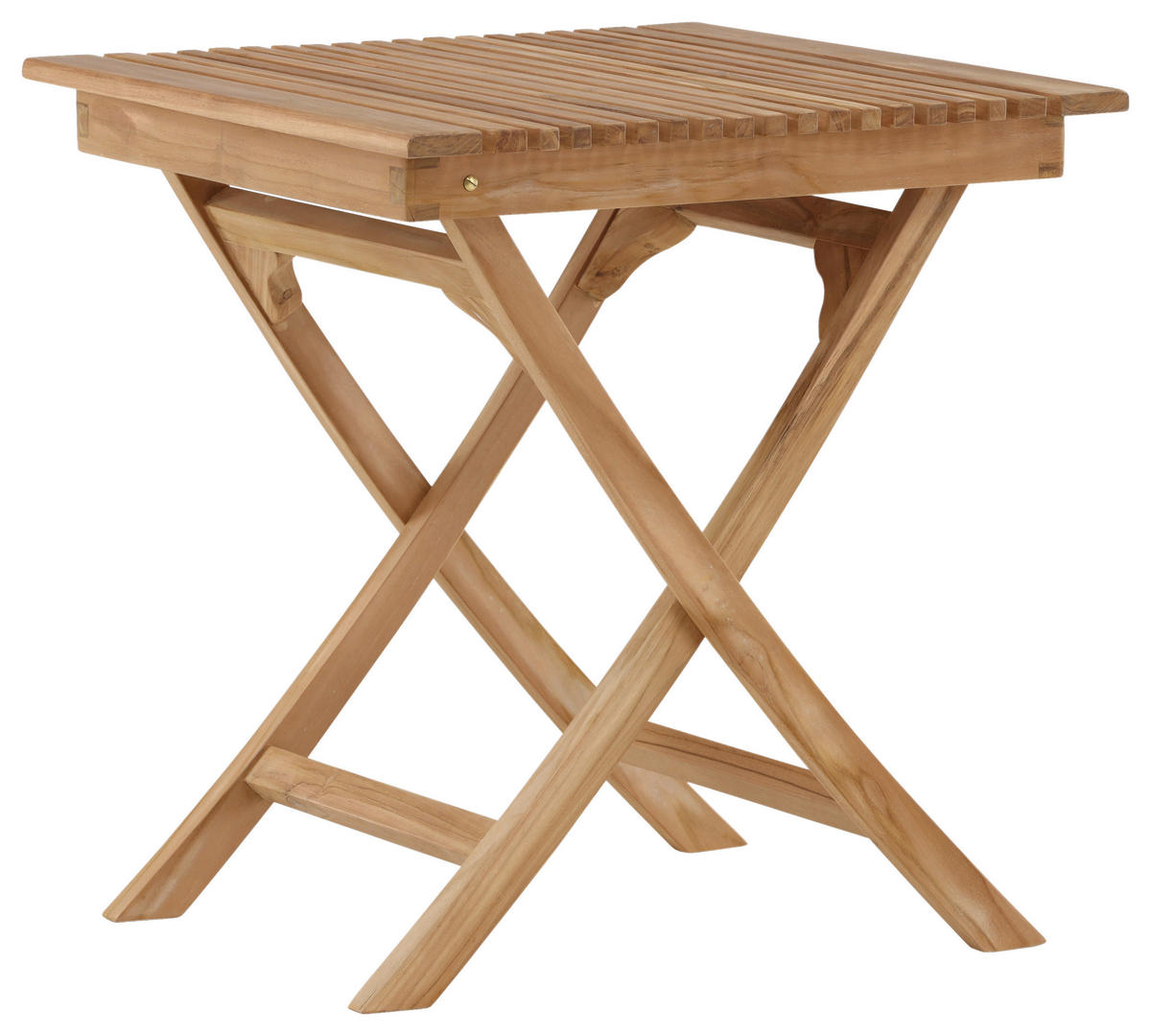 GARTENKLAPPTISCH 70/70/75 cm  - Teakfarben, KONVENTIONELL, Holz (70/70/75cm) - Gardenson
