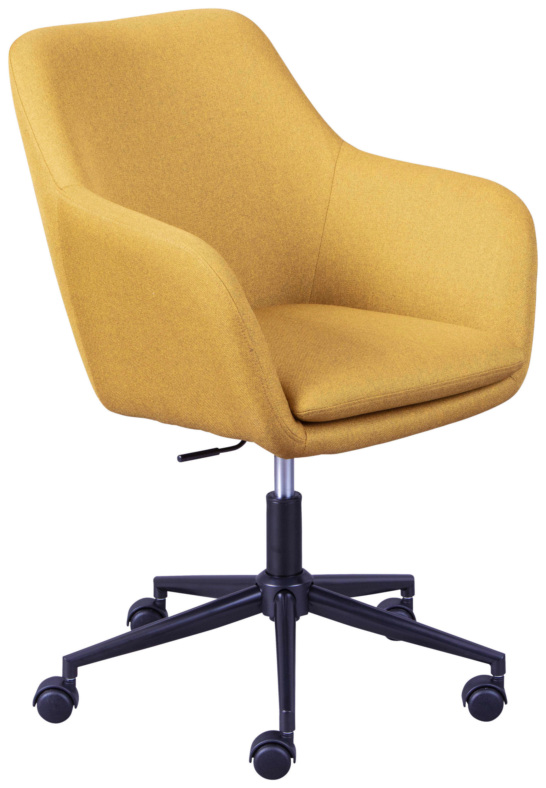 OTOČNÁ STOLIČKA PRE MLÁDEŽ, kari žltá - čierna/kari žltá, Konventionell, kov/textil (61,50/83,50-91/63cm) - MID.YOU