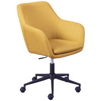 OTOČNÁ STOLIČKA PRE MLÁDEŽ, kari žltá - čierna/kari žltá, Konventionell, kov/textil (61,50/83,50-91/63cm) - MID.YOU