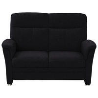 2-SITZER-SOFA  in Flachgewebe Anthrazit  - Anthrazit/Alufarben, KONVENTIONELL, Textil/Metall (142/100/89cm) - Beldomo Comfort