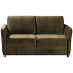 SCHLAFSOFA  in Mikrofaser Grün  - Chromfarben/Grün, KONVENTIONELL, Textil/Metall (162/86/97cm) - Novel