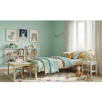 KINDER-/JUNIORBETT - Birkefarben/Kieferfarben, MODERN, Holz (80/160cm) - MID.YOU