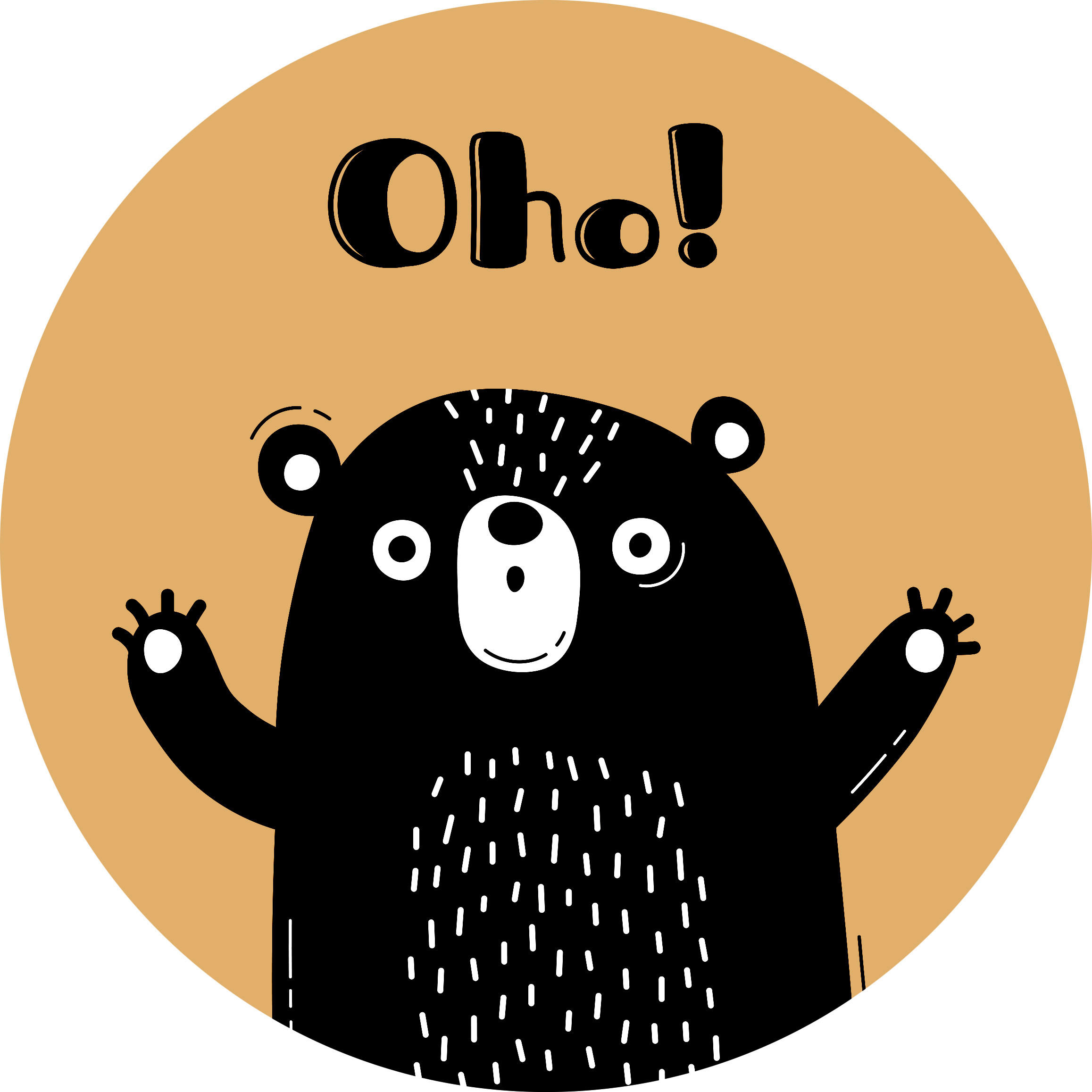 BABYWANDDEKO - Orange, Basics, Metall (40/3cm)