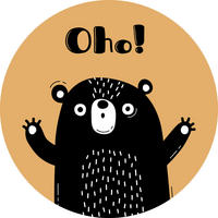 BABYWANDDEKO - Orange, Basics, Metall (30/3cm)