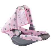 PUPPENBABYSCHALE - Rosa/Grau, Basics, Kunststoff