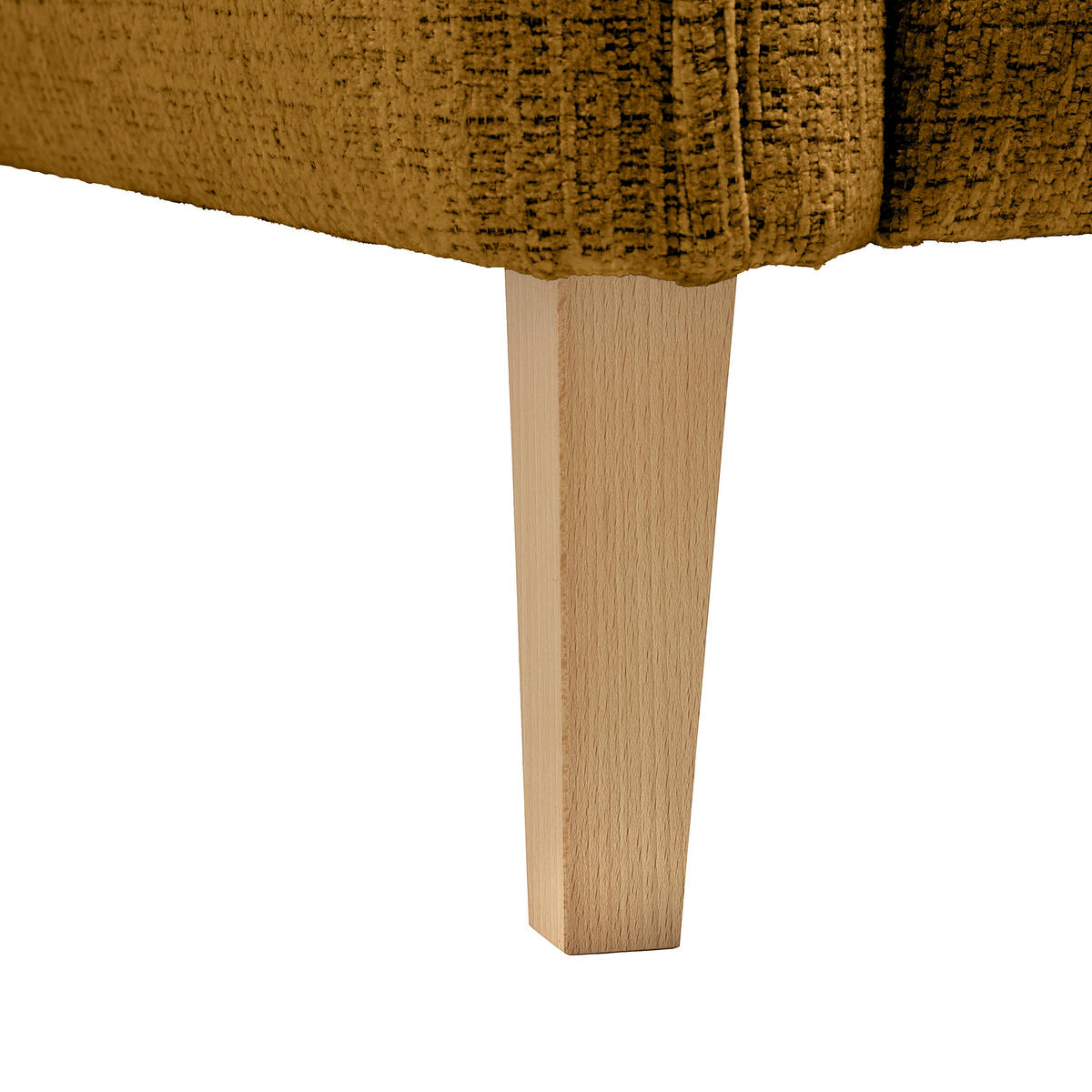 2-SITZER-SOFA in Webstoff Senfgelb  - Eichefarben/Senfgelb, Modern, Holz/Textil (150/85/92cm) - MID.YOU