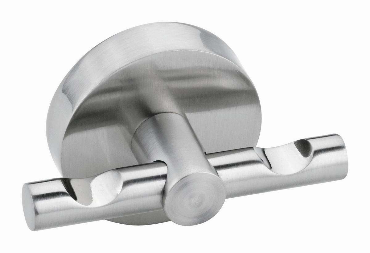 GARDEROBENHAKEN  in Edelstahlfarben  - Edelstahlfarben, Basics, Metall (6,5/6,5/5cm) - Tesa