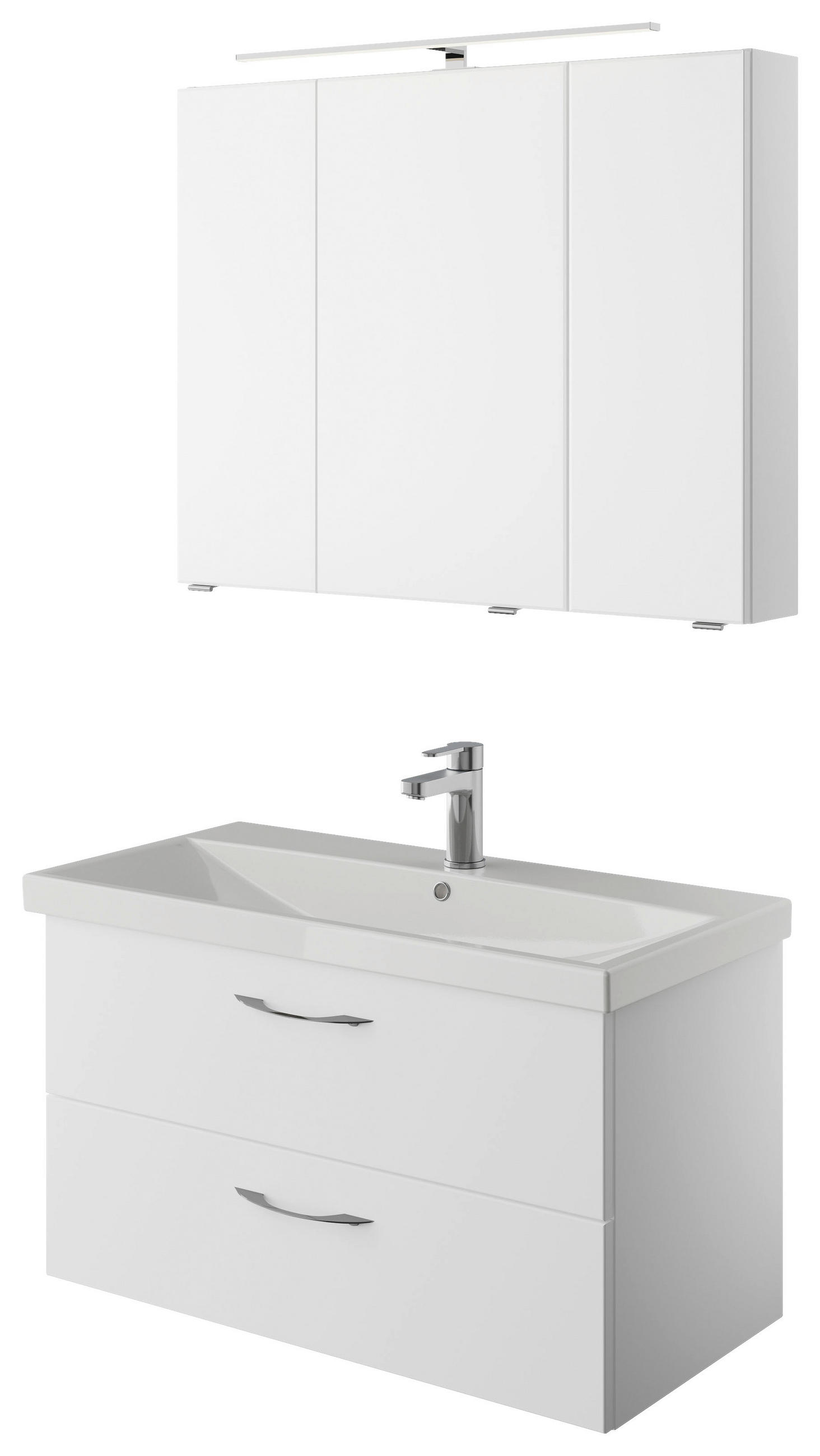 Pelipal Badezimmer Serie 4035 Weiß Hochglanz 90 cm