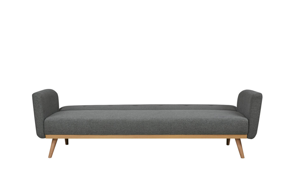 SCHLAFSOFA in Struktur Grau  - Naturfarben/Grau, MODERN, Holz/Textil (212/79/85cm) - Livetastic