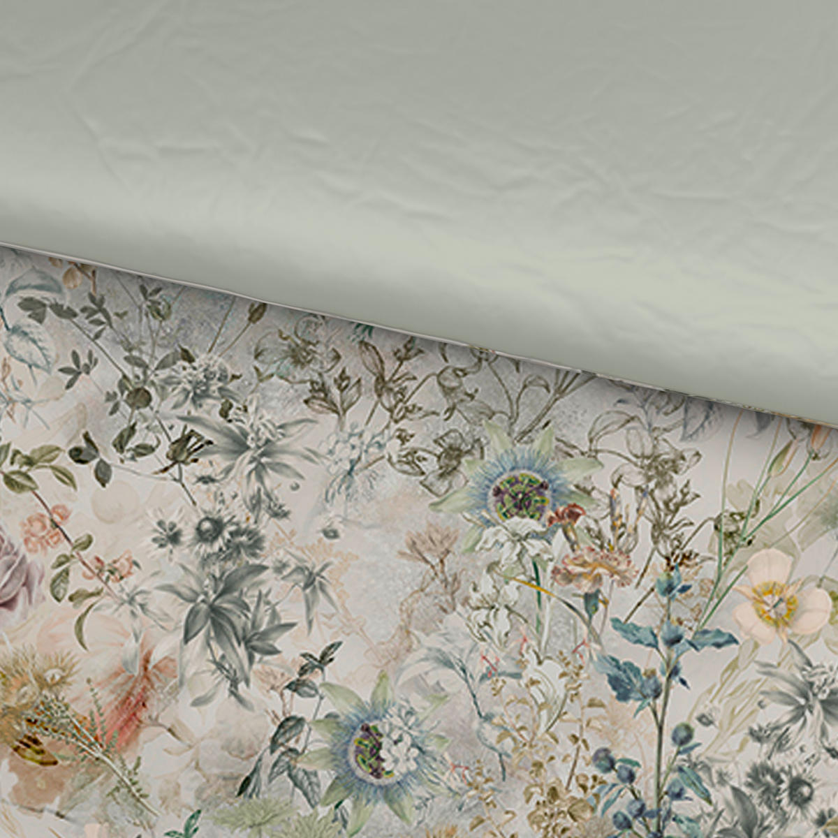WENDEBETTWÄSCHE The Retreat Satin 140/200 cm  - Grau, Basics, Textil (140/200cm) - Novel