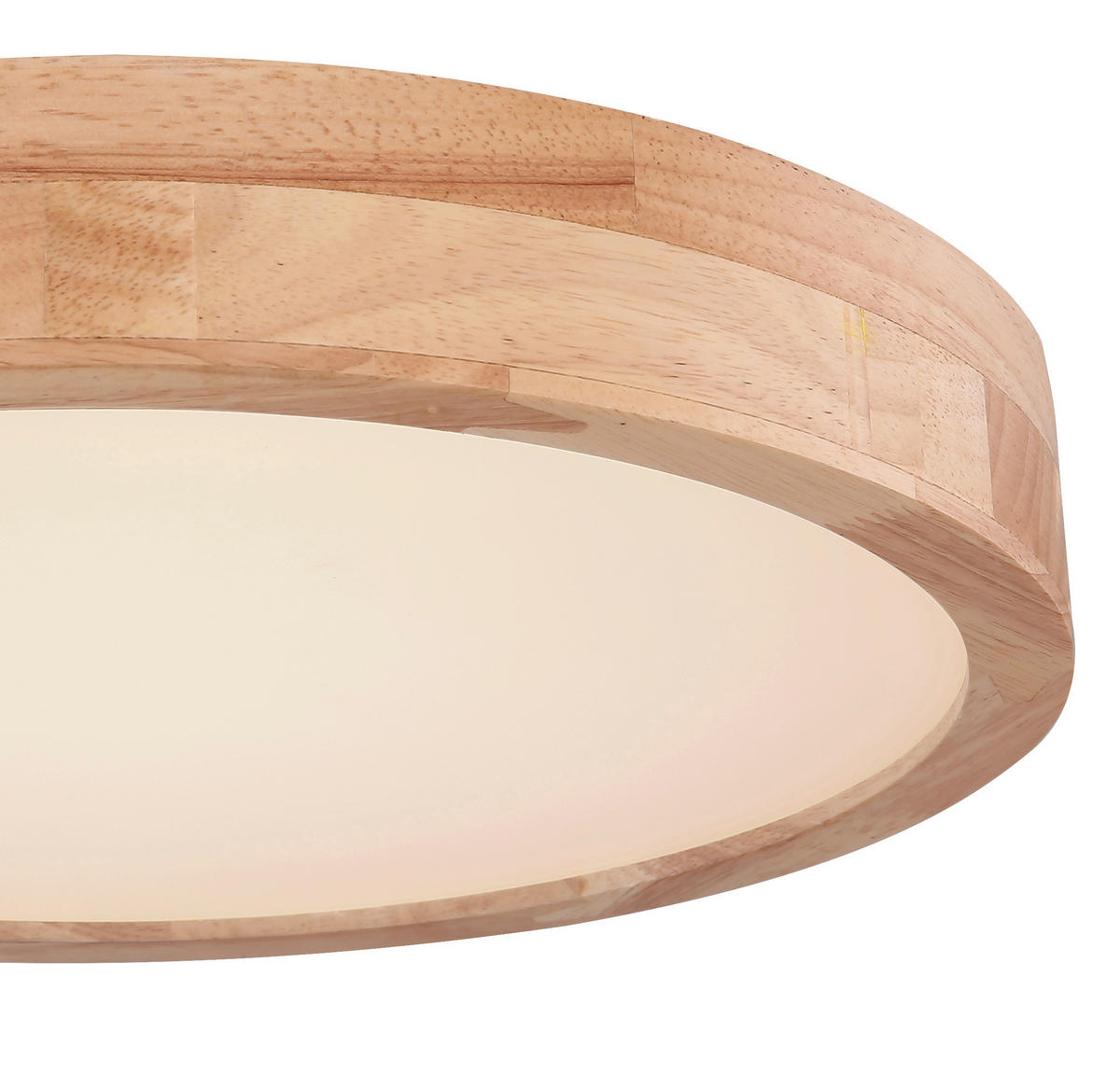 STROPNÉ LED SVIETIDLO, 40/10,5 cm  - hnedá/biela, Natur, kov/drevo (40/10,5cm)