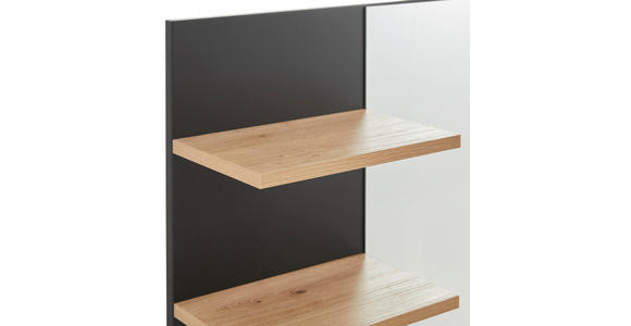 WANDSPIEGEL 150,8/70/20 cm - Schwarz/Eiche Artisan, MODERN, Glas/Holzwerkstoff (150,8/70/20cm) - Xora