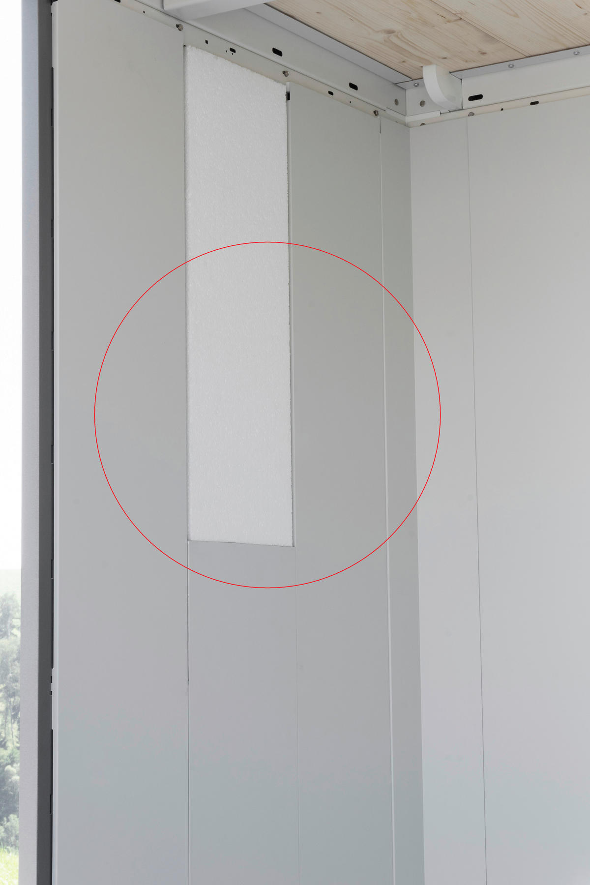 ISOLIERUNG 25,5/200/4 cm  - Weiss, Design, Kunststoff (25,5/200/4cm) - Biohort