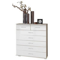 BYRÅ 91/103/40 cm  - vit/kromfärg, Klassisk, trämaterial/plast (91/103/40cm) - Xora