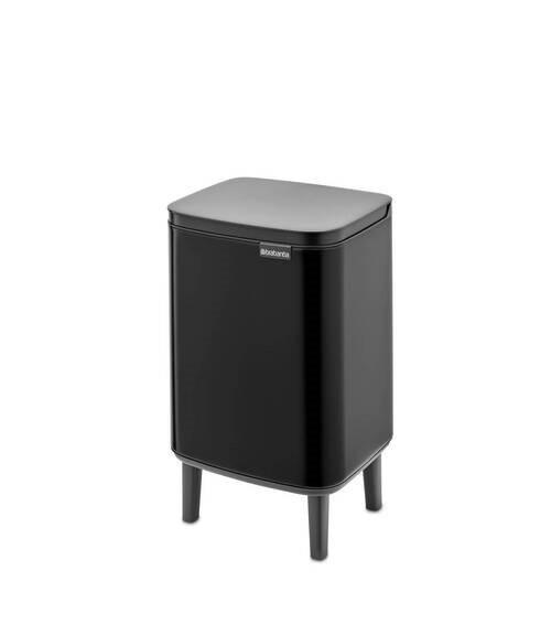 SZEMETESVÖDÖR 7 l  - fekete, Design, műanyag/fém (7Ll) - Brabantia