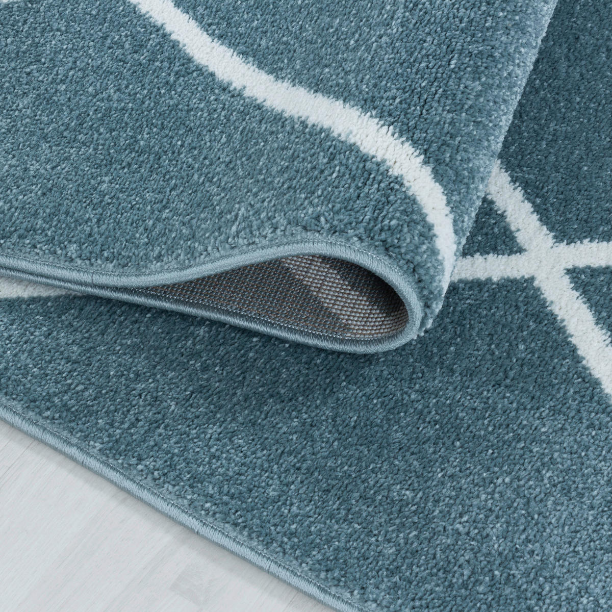 HOCHFLORTEPPICH 80/150 cm Rio 4601 blau Blau  - Blau, Basics, Textil (80/150cm)