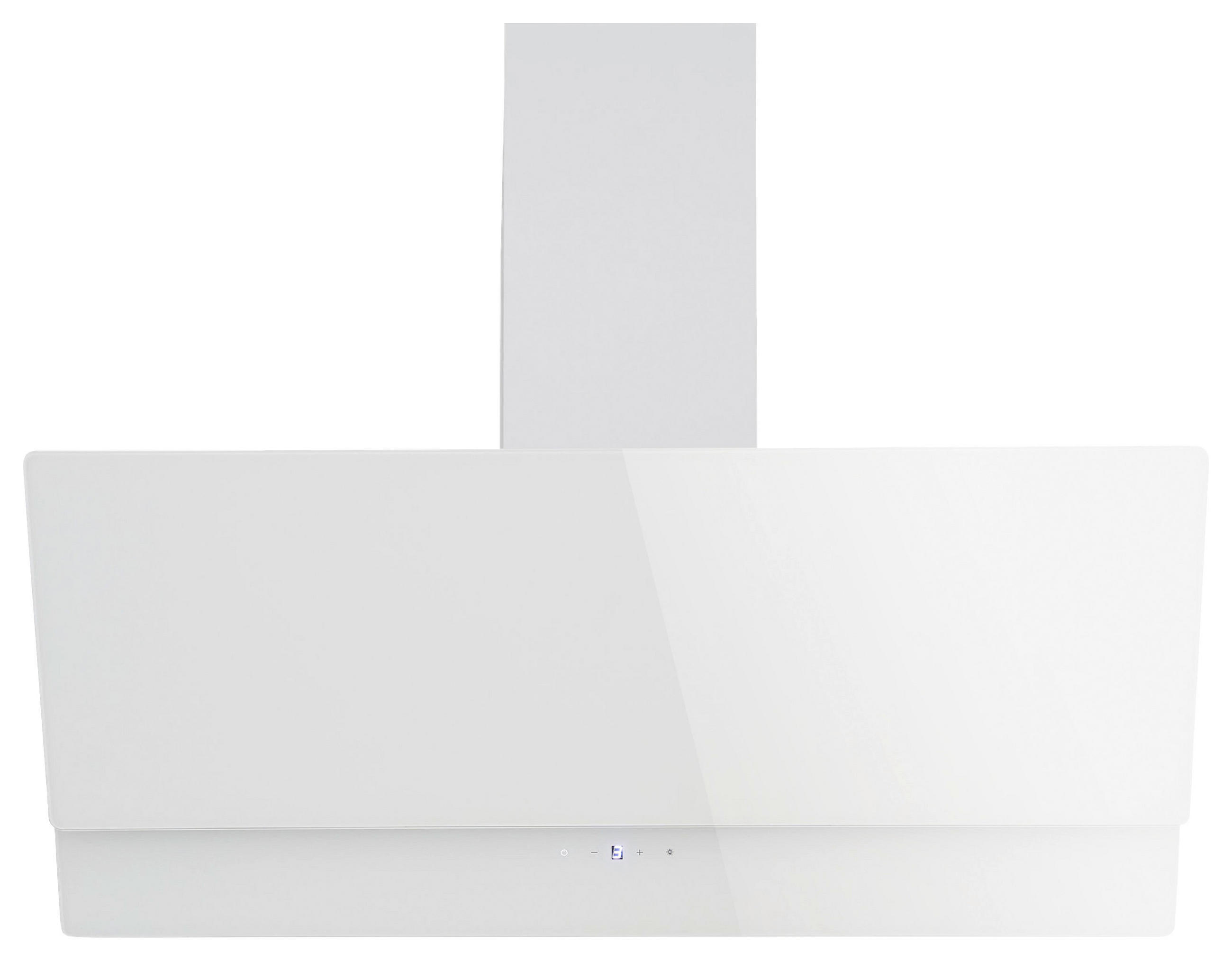 FLÄKTKÅPA CH66038-90WAM  - vit, Trend, metall/glas (89,5/34,5-109,5/38,5cm) - Respekta