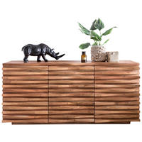 ŠIROKA KOMODA, barve akacije  - barve akacije, Design, les (160/75/43cm) - MID.YOU