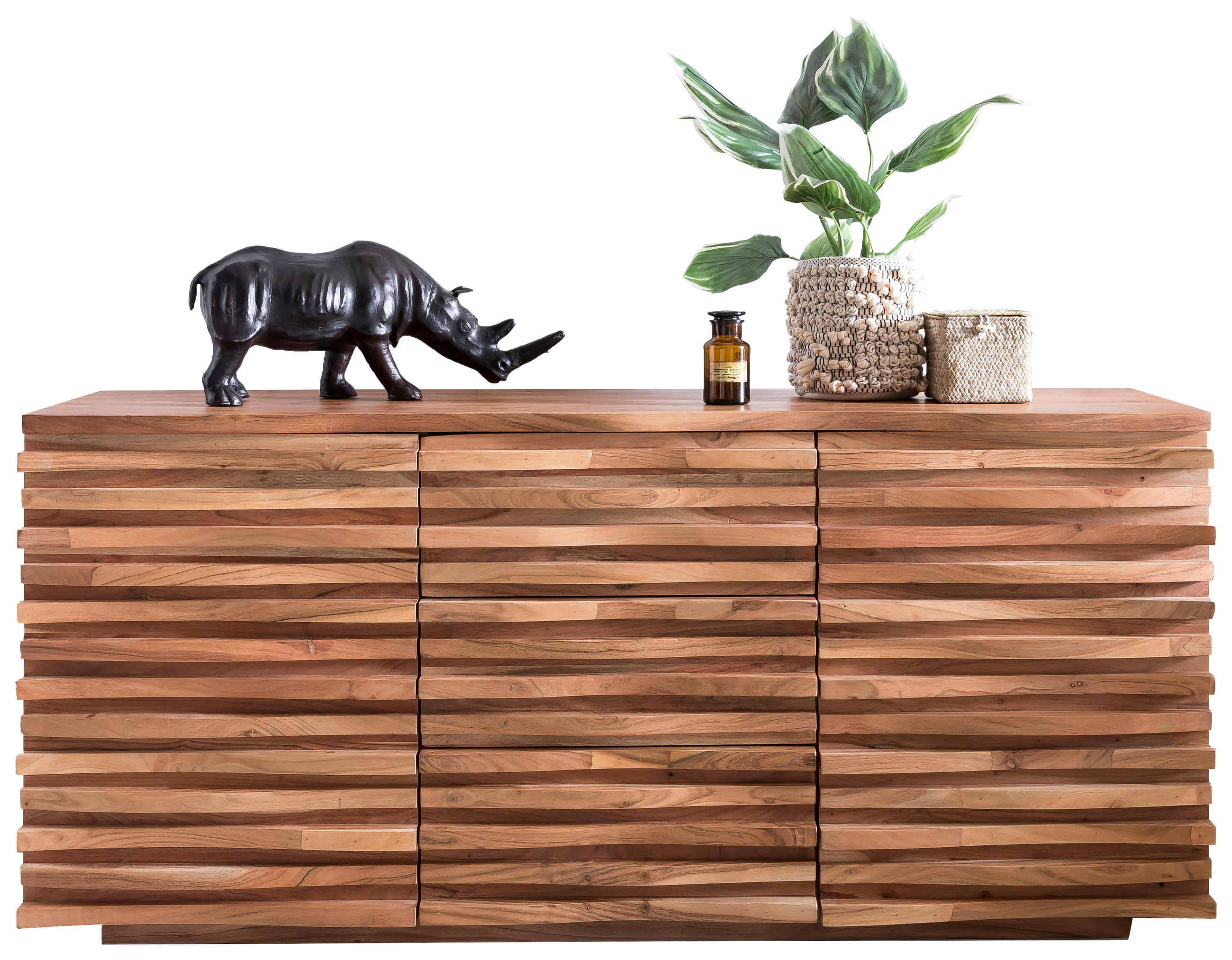 Mid.you Sideboard Akazie 160x75x43 cm