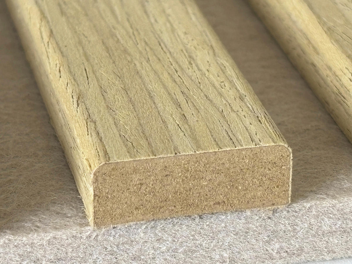 AKUSTIKPANEEL Echtholz Lean  - Eichefarben/Beige, KONVENTIONELL, Holz/Kunststoff (244/28/1.6cm) - Novel