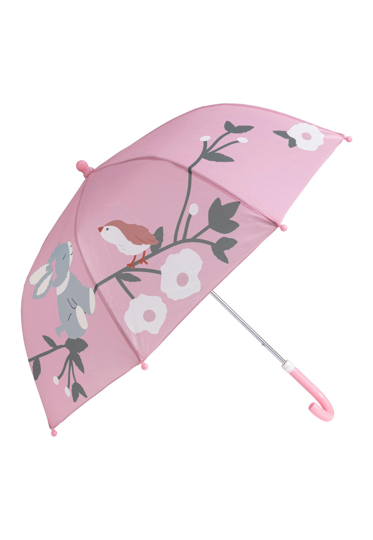 REGENSCHIRM Emmi Girl  - Hellrosa/Silberfarben, Basics, Kunststoff/Textil (59,5/8/35cm) - Sterntaler