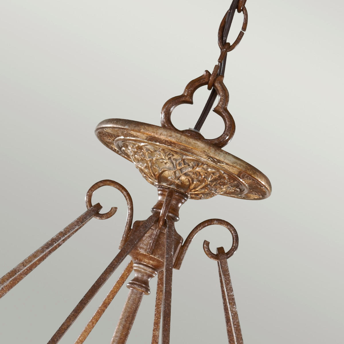 HÄNGELEUCHTE 54/97.6  cm    - Bronzefarben, Konventionell, Metall (54/97.6 cm) - Elstead Lighting