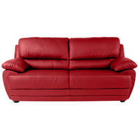 2-SITZER-SOFA Lederlook Rot  - Rot, Design, Kunststoff/Textil (209/97/100cm) - Livetastic