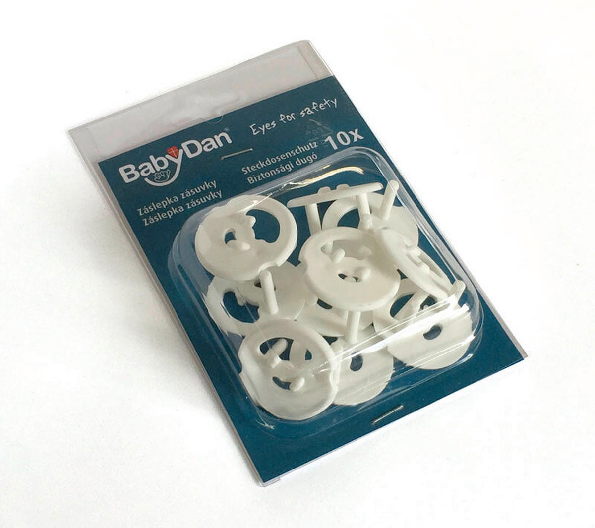 DETSKÁ POISTKA DO EL. ZÁSUVKY - biela, Basics, plast (10,8/16,5/3cm) - Baby Dan