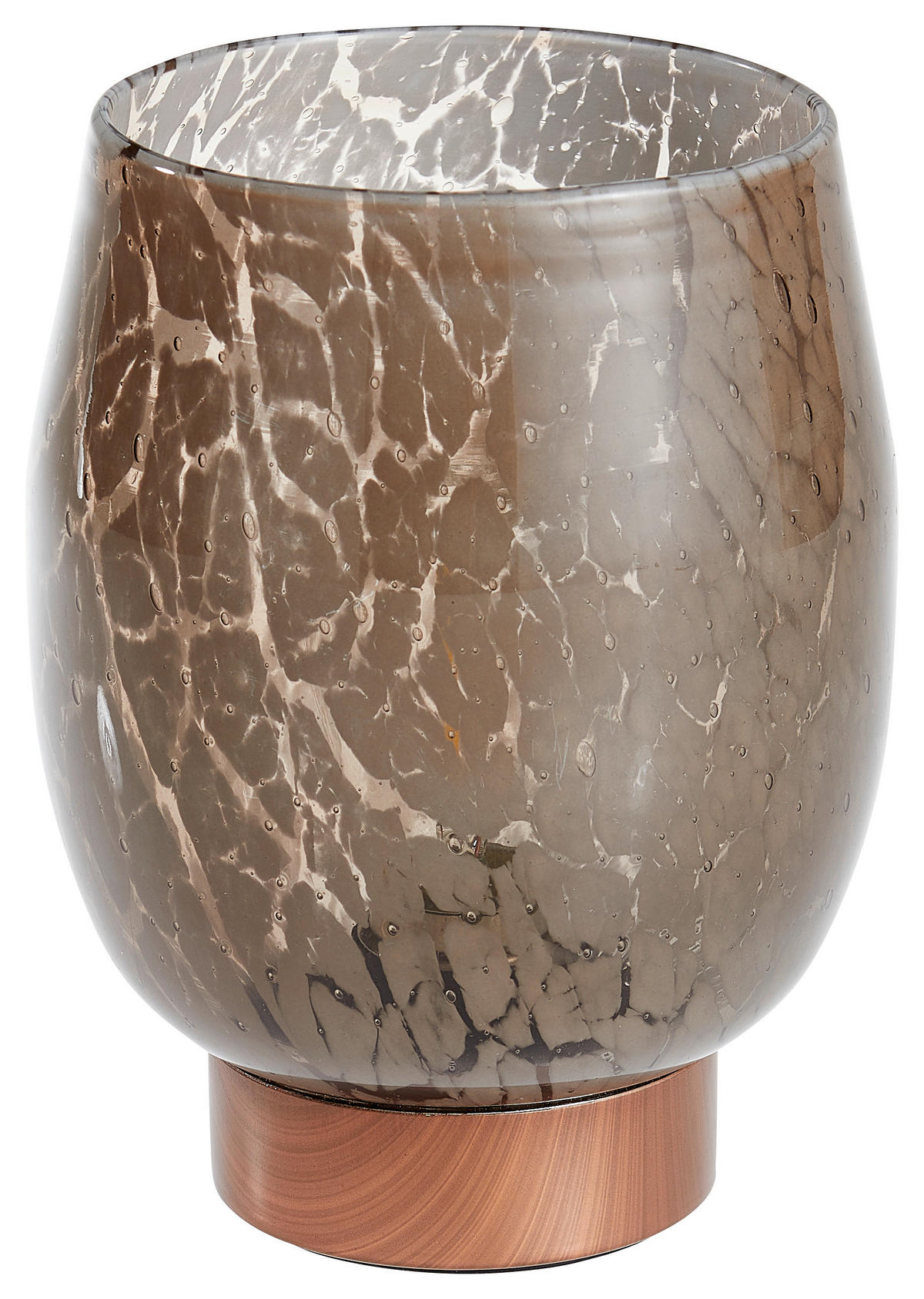 LED-TISCHLEUCHTE - Braun, Basics, Glas (13/17/13cm) - Light & Living