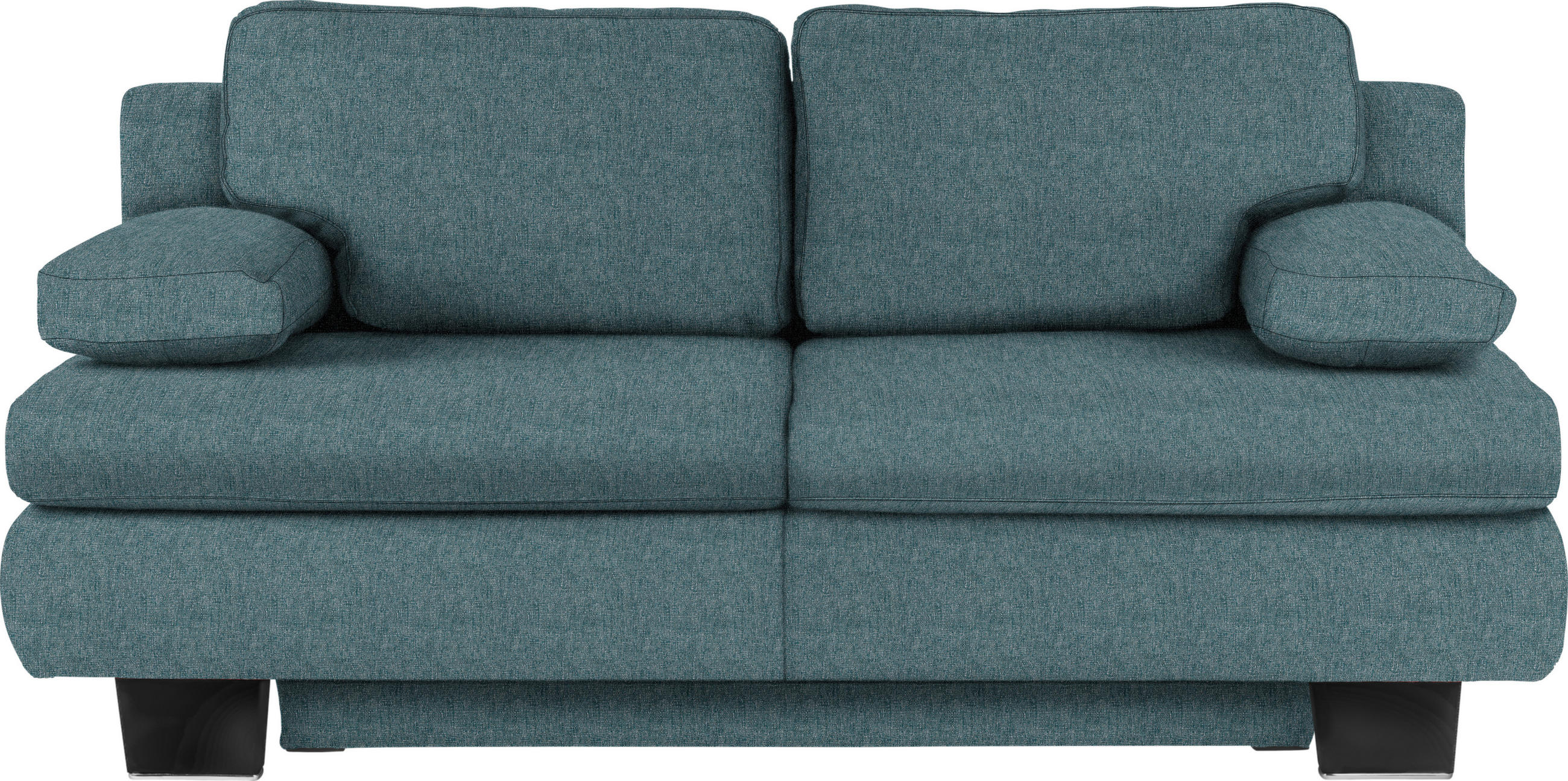 SCHLAFSOFA Textil Petrol  - Wengefarben/Petrol, Konventionell, Holz/Textil (203/94/100cm) - Novel