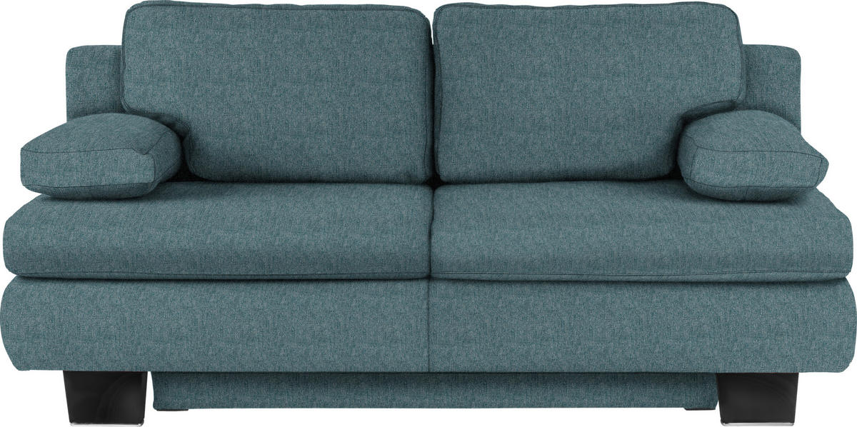 SCHLAFSOFA Textil Petrol  - Wengefarben/Petrol, Konventionell, Holz/Textil (203/94/100cm) - Novel