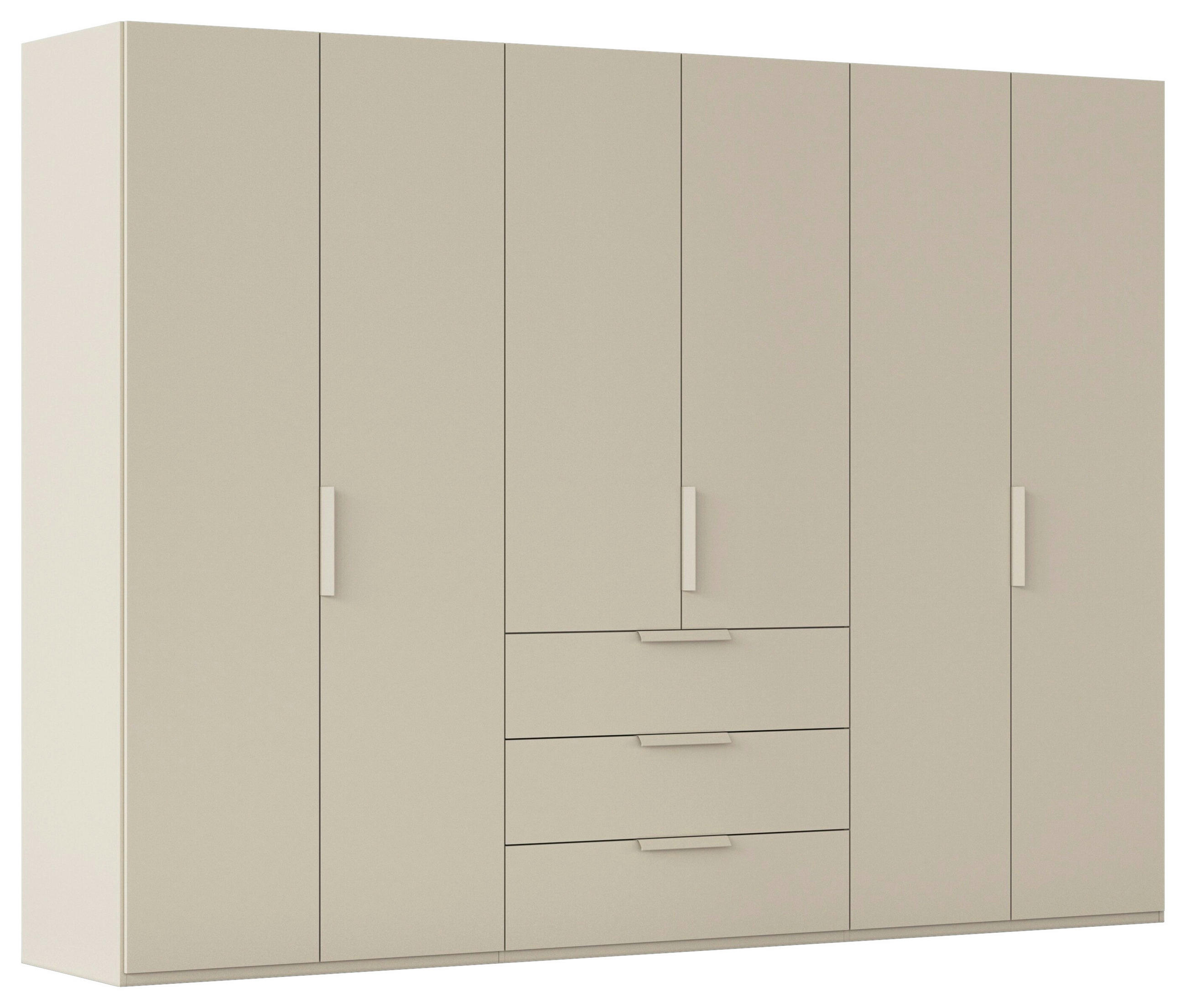 DREHTÜRENSCHRANK 301/235/61 cm,  in Champagner, 6-türig  - Champagner, Basics, Holzwerkstoff/Metall (301/235/61cm) - Novel
